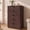 Walnut Brown, variant on Hvoonc 54.5" Wide 6 Drawer Dresser for Bedroom with Faux Marble Top, Modern Curved-Corner Fluted Oak Storage Cabinet