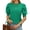 Bright Green, variant on Women Puff Sleeve Sweater Half High Collar Pullover Loose Fit Elegant Commuter Top Solid Color S XL