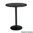 thumbnail image 4 of KFI Studios Mode 3' Round Bistro Table, Walnut, Black Base, 4 of 5