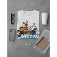 thumbnail image 3 of Arctic Justice Thunder Squad Movie Graphic Men White T-Shirt, Male 3X-Large, 3 of 4