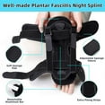 thumbnail image 5 of Lzvxtym Foot Drop Orthosis Corrector Brace, Ankle Support Plantar Fasciitis Night Splint Black, 5 of 8