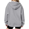 thumbnail image 6 of Hurxie Womens Cotton Hoodies Long Sleeve Sweatshirts Cute Lightweight Fall Winter Casual hooded Pullover Tops with Pocket, 6 of 6