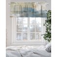 thumbnail image 5 of Blue Yellow Valances for Windows Abstract Mottled Modern Art Texture Valance Rod Pocket Light Filtering Short Window Treatments Curtains for Kitchen Bathroom Living Room Bedroom, 42 x 12 Inch, 5 of 7