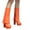 Orange, variant on Aqestyerly Women's Winter Boots Oversized Pants Boots Round toe Waterproof Platform High Heels Thick Solid Leather Candy Colored Fashion Boots