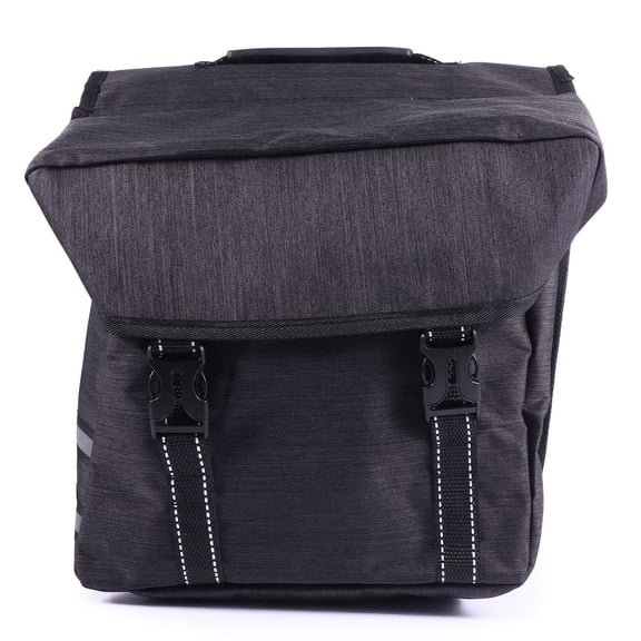 GOOHOCHY Multifunctional Double Tail Bag Large Capacity Cycling Back Seat Bag Carrier Bag for Bike Mountain Bike (Black)