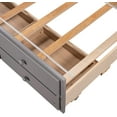 thumbnail image 5 of Harper & Bright Designs Twin Captain Bed Storage Daybed with Trundle and Drawers for Boys Girls and Adults, Gray, 5 of 13