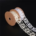 thumbnail image 4 of KLKCMS 1 Meter Hollow Leaf Lace Trim Ribbon Embellishment for Gift Wrap 30mm, 4 of 6