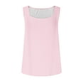 thumbnail image 4 of Fanxing Pink Ladies Tank Tops 2xl Solid Color Summer Sleeveless T Shirts for Women 2025 Summer （Women's S-2XL), 4 of 8
