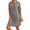 Grey, variant on Hwmodou Summer Dresses Women 2024 Women Summer Dress Knee Length T Shirt Dress Large Sizes Blouse Dress Sweater Dress For Woman