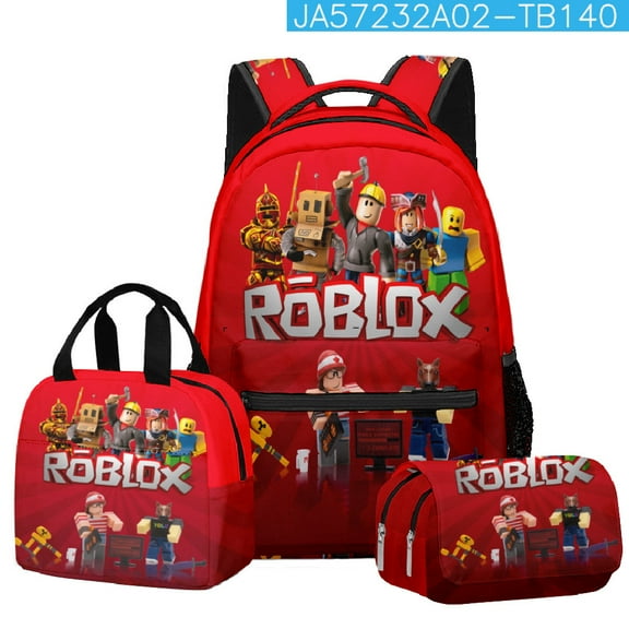 Roblox cute 3D cartoon theme waterproof schoolbag, lightweight travel backpack, backpack