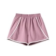 thumbnail image 5 of vigerkar Girl's Athletic Shorts Running Shorts Quick Dry Sporty Shorts Gym Workout Shorts (Purple, 5-6 Years), 5 of 9