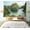 Green Brown Blue, variant on Island Tapestry, Landscape of Majestic Cliff in Philippines Wild Hot Nature Resort Off Picture, Wall Hanging for Bedroom Living Room Dorm Decor, 60" X 80", Green Brown Blue