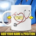 thumbnail image 2 of Personalized Nurse Mug I Will Stab You Stethoscope Coffee Mugs Cups 11oz 15oz Birthday Christmas Nurse Appreciation Gifts Best Nurses Nursing Students Friend Doctor Custom Name, White, 2 of 7