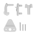 thumbnail image 2 of Pontoon Boat Door Latches, Fine Workmanship Pontoon Boat Gate Latch Kit 2 Set ABS  For RVs For 1 To 1.25in Left Right Hinged Door, 2 of 8