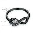 thumbnail image 4 of JO WISDOM Infinity Heart Promise Rings for Her Sterling Silver Friendship Ring, 4 of 7