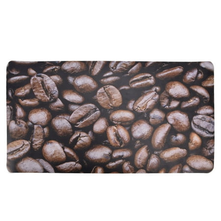 Mouse Pad PU Leather Thickening Waterproof Non Slip High Temperature Resistant Coffee Bean Printing Desk Mat