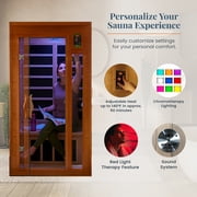 DYNAMIC SAUNAS Barcelona 1 to 2 Person Low EMF FAR Infrared Home Sauna