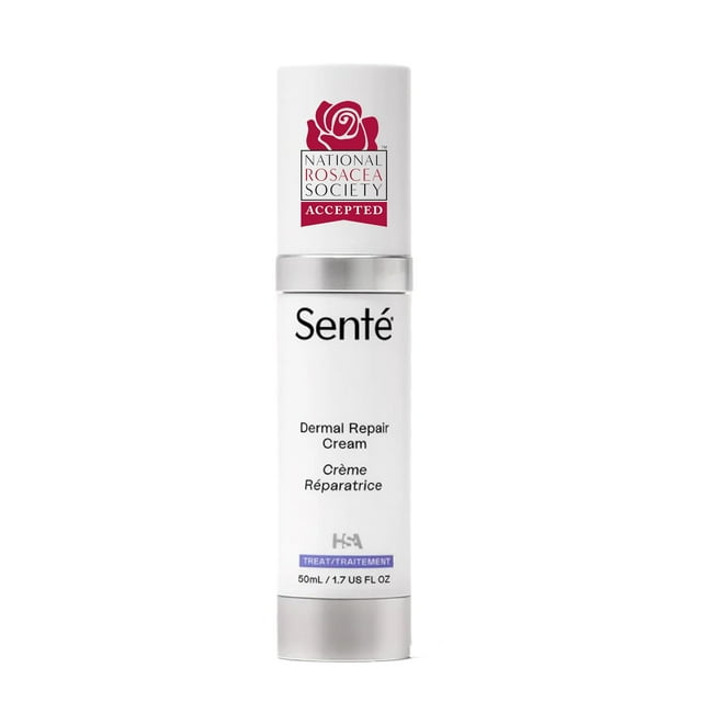 Crema facial Sente Dermal Repair para pieles propensas a la rosácea, 50 ml