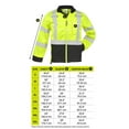 thumbnail image 7 of SAFEGEAR Type R Class 3 Softshell Jacket - Large - Lime Green/Yellow & Black, High Visibility Jackets for Men or Women - ANSI/ISEA Compliant - J. J. Keller, 7 of 7