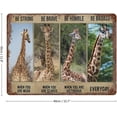 thumbnail image 2 of Vintage Wall Decor Giraffe Poster,Motivational Quote,Vintage Wall Art,Home Decor Retro Tin Signs,Kitchen Decor Vintage Metal Tin Sign ,Wall Decor For Bars,Restaurant,Cafes,Home Beer 12"x16", 2 of 7