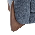 thumbnail image 6 of Christopher Knight Home 63" Boucle Loveseat, 2-Seater Faux Sherpa Couch with Wood Legs & Curved Design, Navy Blue, 6 of 10