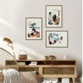 thumbnail image 6 of Kate and Laurel Sylvie By The Fireplace Series Framed Canvas Wall Art Set by Xizhou Xie, 3 Piece Set Gold, Modern Abstract Colorful Brushstrokes Art for Wall, 6 of 6