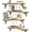 Rustic Wood, variant on Corner Floating Shelves, Set of 4 Corner Shelves Wall Mounted, Shelves for Wall Decor, Corner Wood Shelves for Home Decor, Office, Bedroom, Bathroom, Laundry Room, Kitchen