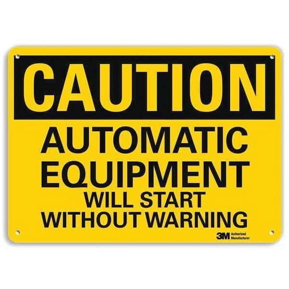 Safety Sign, 7 in Height, 10 in Width, Aluminum, Vertical Rectangle, English