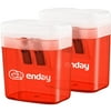 Enday Dual Manual Pencil Sharpener for Colored Pencils, Large Pencil, Red 2 Pack