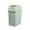 Green, variant on BAOQIN Kitchen Trash Can with Lid&nbsp;Bathroom Trash&nbsp;Plastic Garbage Can with Lid, Waste Basket,Trash Bin&nbsp;For Dorm, Outdoor, Bathroom, Living Room, Office, Kitchen, Bedroom （White 2)
