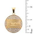 thumbnail image 3 of Men's Stainless Steel Iced CZ Last Supper Medallion Pendant, 24" Box Chain Necklace SCP 5019 G, 3 of 3