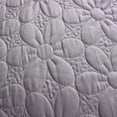thumbnail image 6 of Set of 2 Pillow Shams Standard Size Floral Quilted - Perfect for Bedding Decor (Grey), 6 of 6