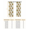 thumbnail image 6 of Fsddascl Fall Sunflower Blackout Curtains for Bedroom/Living Room, Thermal Insulated Kitchen Curtains, Retro Pumpkin Autumn Watercolor Floral Grommet Darkening Window Treatment Drapes 27.5"x39"x2, 6 of 6