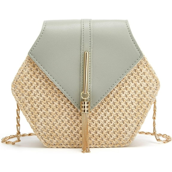 Crossbody Bags for Women Straw Beach Bag Hobo Bag Satchel Bag Tote Handbags Cute Straw Travel Bag Crossbody Bag 2024