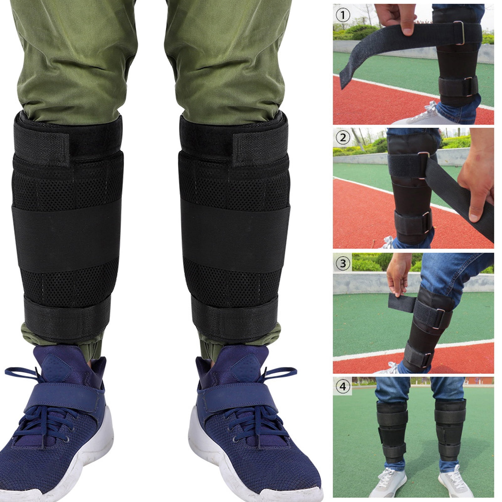 Exercise Training Weighted Leg Bands, Ankle Adjustable Loading Weighted Leg Strap for Women Men Fitness, Walking, Jogging, Exercise, Gym