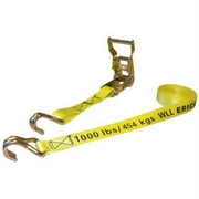 Erickson  1 in. x 25 ft. Ratcheting Tie-Down Strap - Yellow - 1 in. x 25 ft.