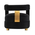thumbnail image 7 of Modern Amirah Velvet Accent Chair in Black, 7 of 7