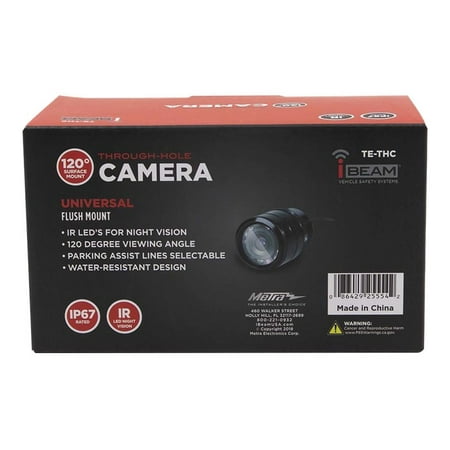 iBEAM - Through Hole Back-Up Camera - Black