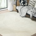 thumbnail image 6 of Abani Nuevo Collection Area Rug Mid Century Modern Bedroom Living Room Decor Floor Rug 5 x 8 Beige Cream, 6 of 11