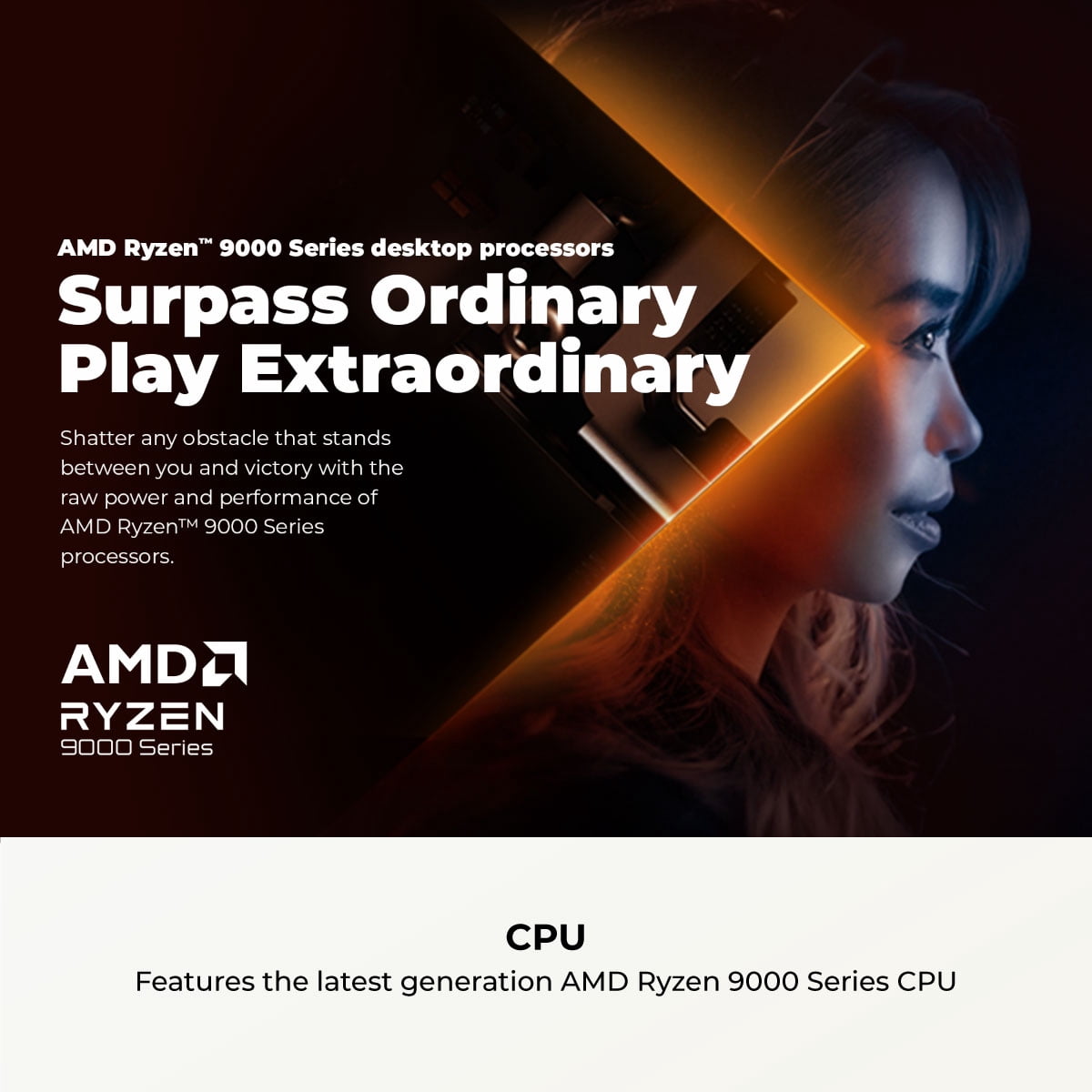 CyberPowerPC Gamer Supreme Gaming Desktop, AMD Ryzen 7 9800X3D, NVIDIA GeForce RTX 5070 Ti 16GB, 32GB DDR5, 2TB SSD, Black, SLC7700WST
