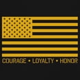 thumbnail image 3 of American Flag Courage Loyalty Honor Tank Top USA Military Proud Army Veteran's Day DD 214 RED Friday Men's Top, 3 of 7