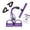 Purple, variant on Pedal Resistance Band, 4-Tube Elastic Pull Rope, Sit-up Equipment, Yoga Strap Bodybuilding Expander, Exercise Bands, Fitness Equipment for Abdomen, Waist, Arm, Leg Stretching Slimming Training