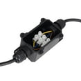 thumbnail image 1 of Caja de conexiones para cables eléctricos PG9 de 2 vías para exteriores, impermeable, IP68, para accesorios de iluminación de jardín de bajo/alto voltaje, diámetro de poro de 4-8 mm (negro), 1 of 7