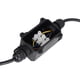thumbnail image 1 of PG9 Caja de conexiones de conector de cable eléctrico IP68 impermeable para exteriores de 2 vías para accesorios de iluminación de jardín de bajo/alto voltaje Diámetro de poro 4-8 mm (negro), 1 of 7
