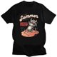 thumbnail image 1 of Camisetas estampadas Satan Demon para hombres y mujeres ropa de calle Vintage Harajuku manga corta algodón Tops versátiles de gran tamaño moda Unisex, 1 of 7