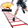 thumbnail image 2 of Escalera de agilidad Escalera de entrenamiento de velocidad con bolsa Fútbol Velocidad Fútbol Fitness Pies Entrenamiento de fútbol Escalera de energía Equipo deportivo, 2 of 5