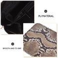 thumbnail image 2 of 1pc Patrón de piel de serpiente Mujer Cartera de mujer Monedero de mano de cuero PU con cremallera, 2 of 4