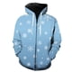 thumbnail image 1 of Sudadera con capucha y cremallera para hombre, diseño de copos de nieve de invierno, estilo hip hop, Harajuku, con estampado 3D, genial, con capucha, para primavera, 1 of 6