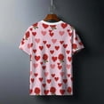 thumbnail image 3 of VBTAPA Tuxedo T-Shirt Short Sleeve Funny Tux with Bowtie Graphic Tee Shirt for Men Casual Holiday Tops Pink M, 3 of 7