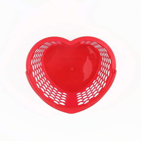 Way to Celebrate Valentine's Day Heart Basket, Red